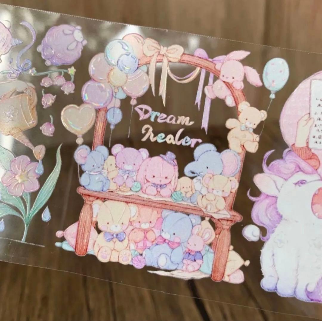 贝壳光 愈梦师 7cm×10m 海外マスキングテープ 海外マステ　人物