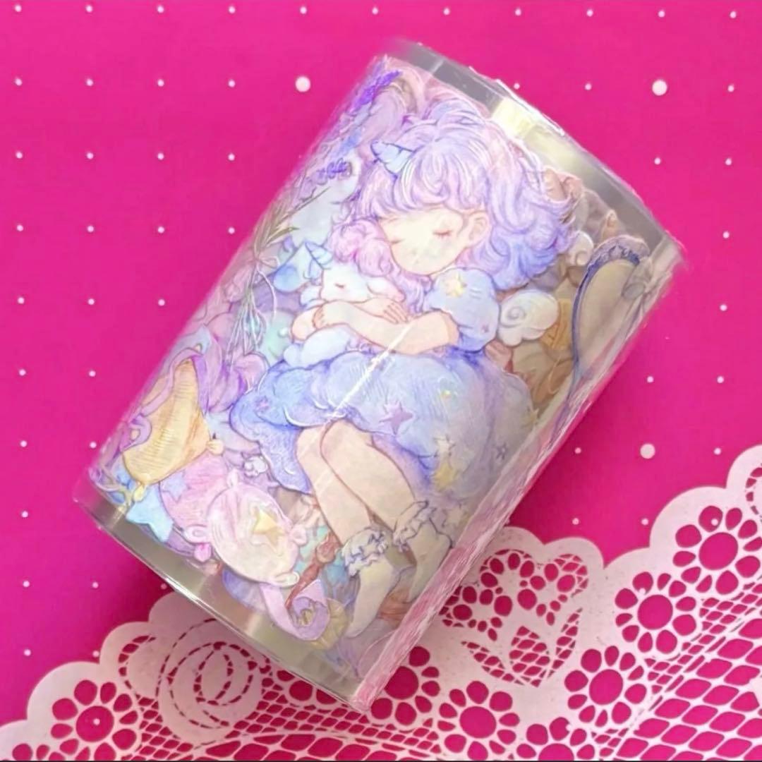 贝壳光 愈梦师 7cm×10m 海外マスキングテープ 海外マステ　人物