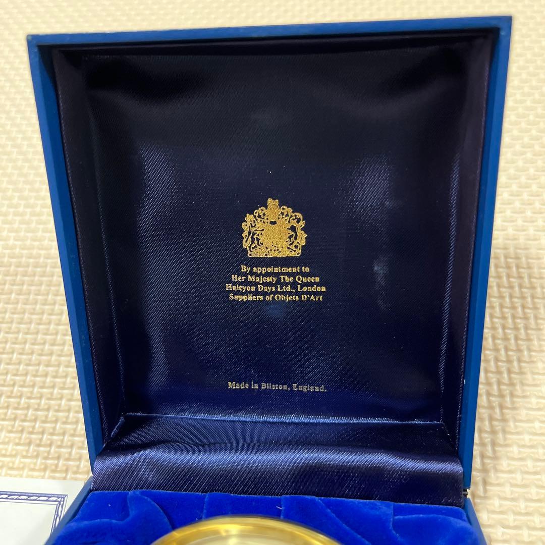 Halcyon Days エナメル置時計