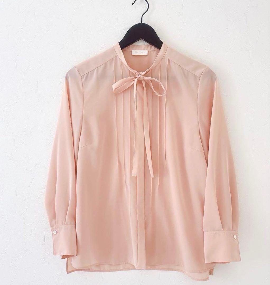 極美品Ballsey ボールジィ クリアデシンボウタイブラウス