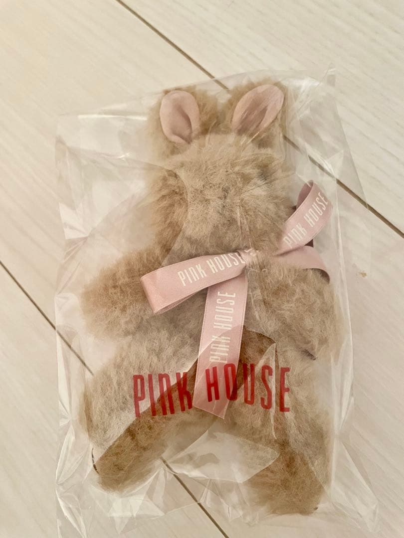 うさぎぬいぐるみコサージュ　ビスケット