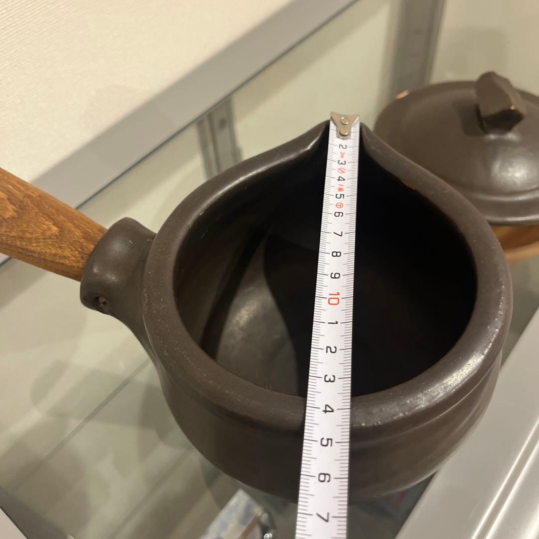 レア　大きいサイズ　馬場勝文　ミルクパン　耐熱土鍋　大　黒　蓋付き