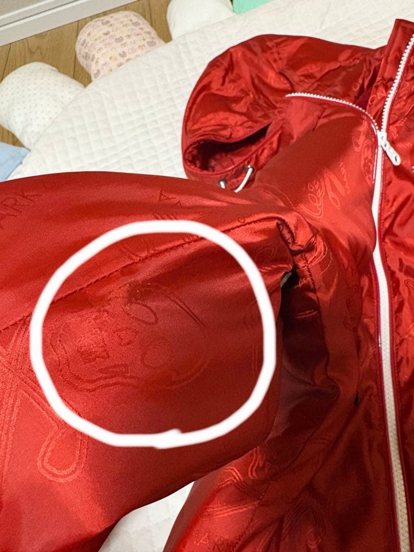 最終価格　マークアンドロナ　★正規品★ ブルゾン　赤　36 Sサイズ　スカル