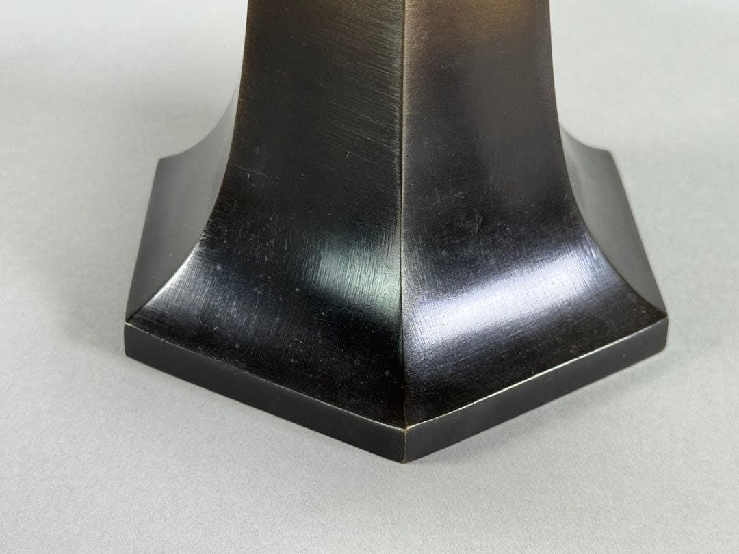 唐銅花器　いけばな　池坊　立花　古流　花瓶　華道具 高さ28.5cm 5kg