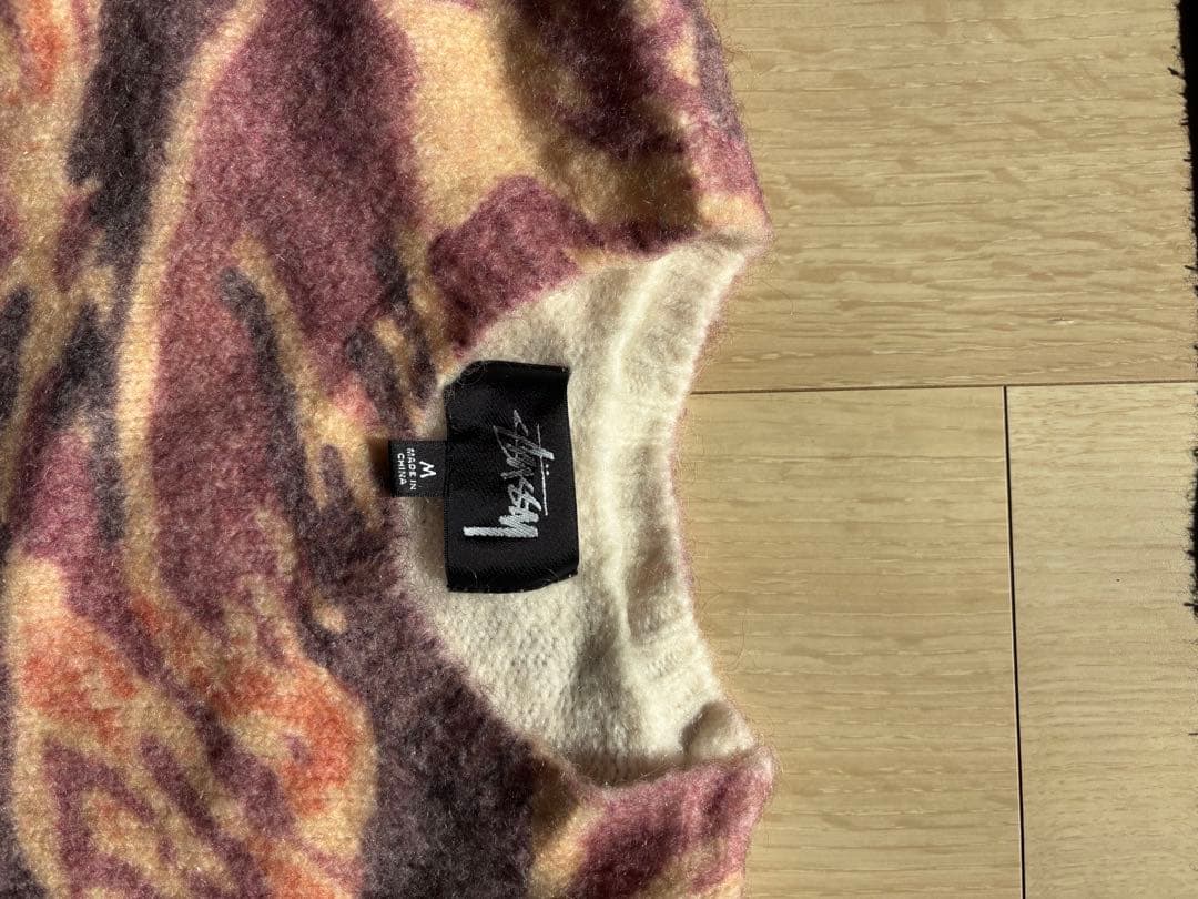 Stussy 22awマーブル　ニット M