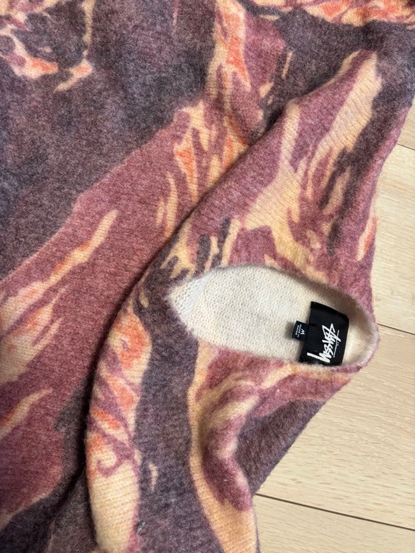 Stussy 22awマーブル　ニット M