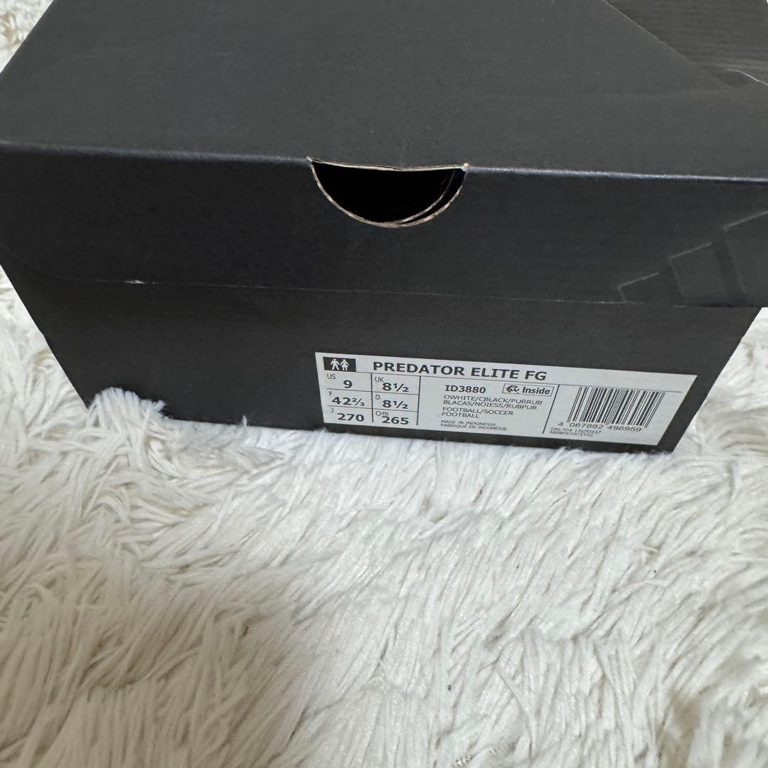 未使用品　adidas プレデターエリート　FG 27.0cm uk8.5
