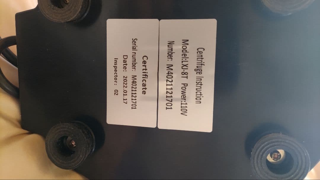 LXJ-8T 遠心分離機 110V ホワイト/ブルー