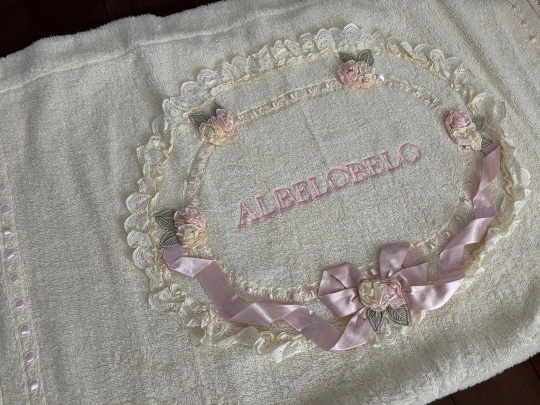 さえら　ミニケット　アルベロベロ　レース　パイル　膝掛け