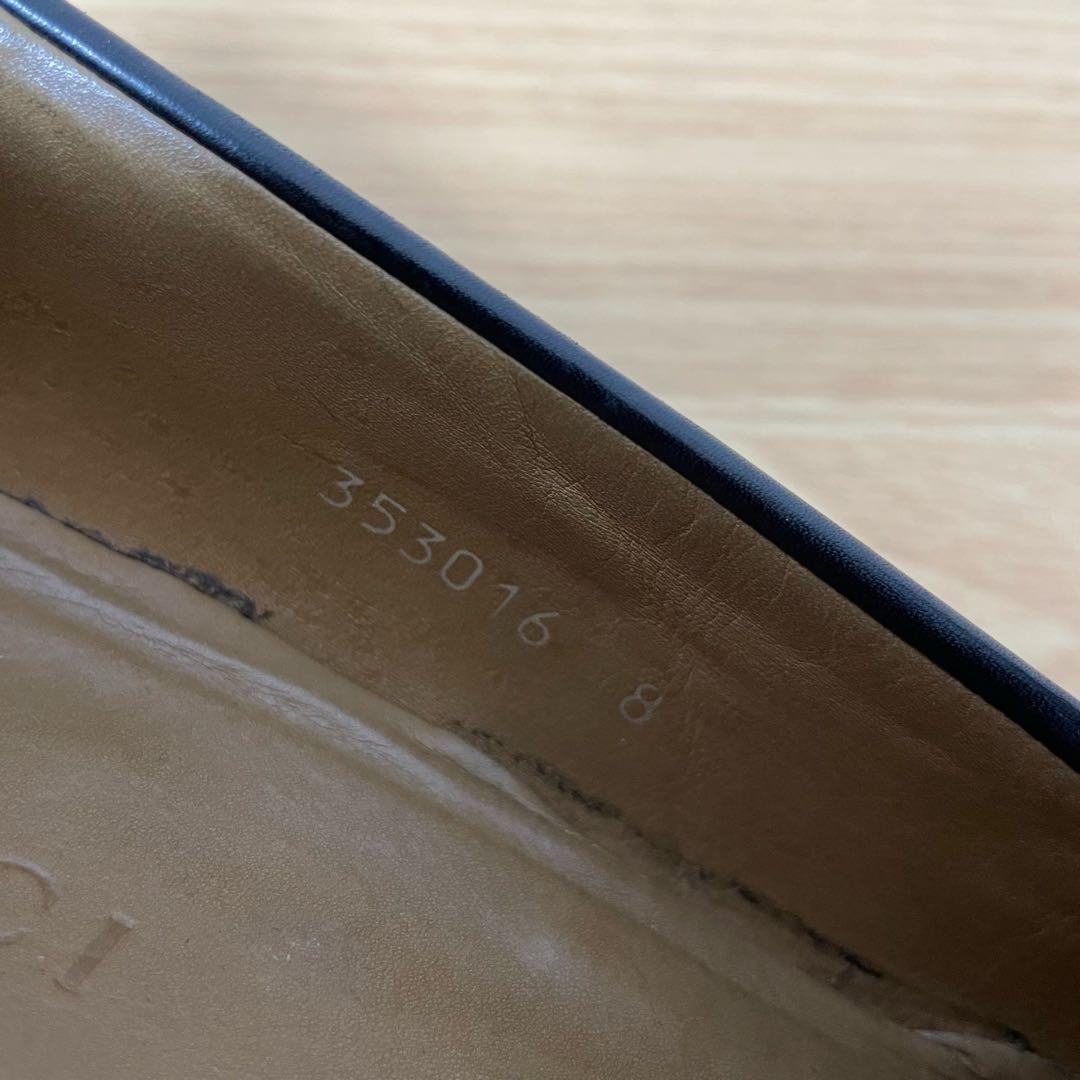 グッチ　ホースビットローファー　レザー　ブラック　8