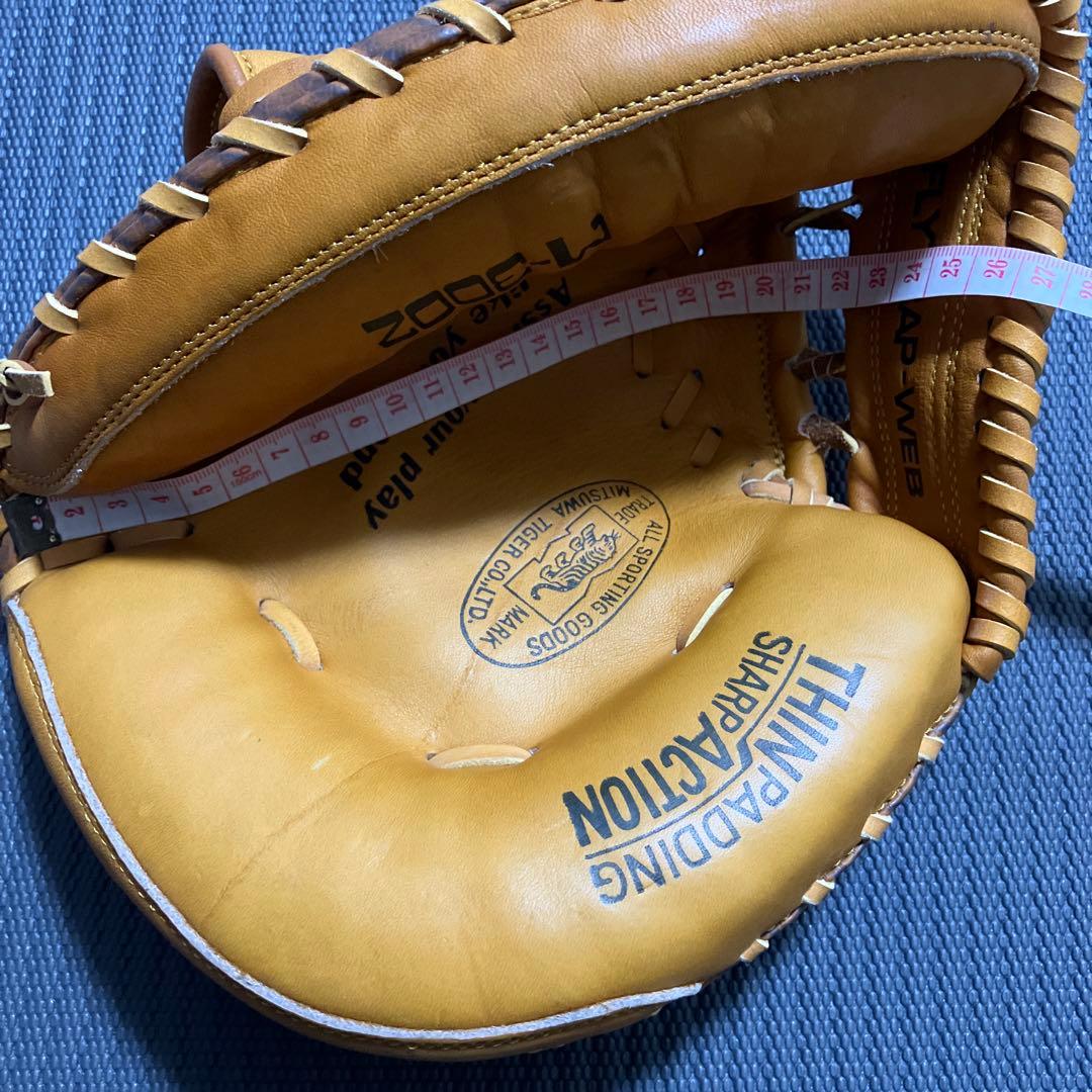 未使用　ミツワタイガー　少年軟式野球用キャッチャーミット　当時物