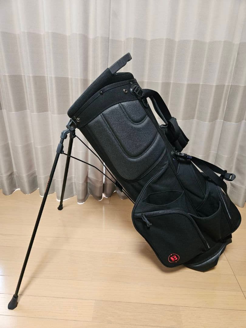 美品 ブリーフィングキャディバッグ CR4 #02 ブラック Bシリーズセット