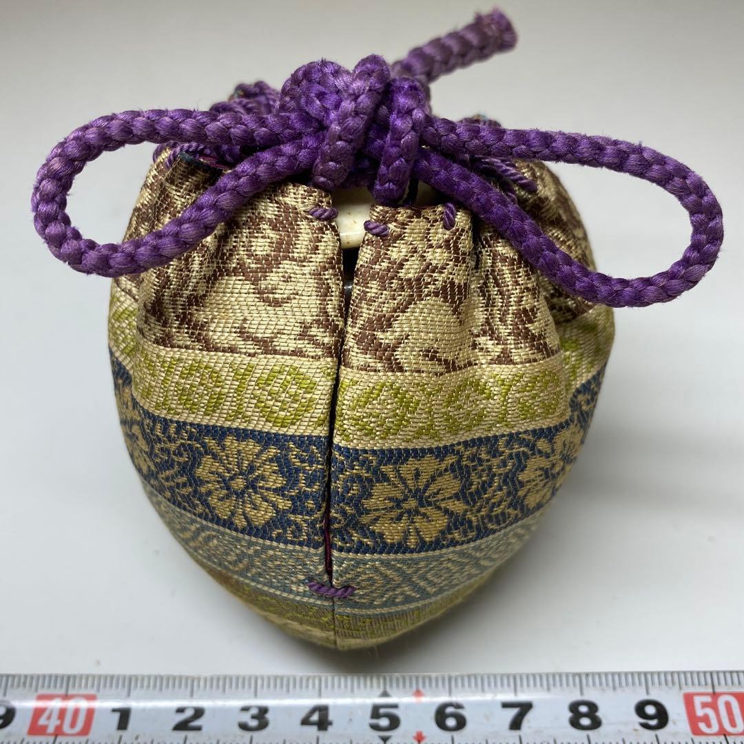 ☆茶3笹山登古造　高取茄子茶入　高さ7.5cm 共箱　東N7-1010①