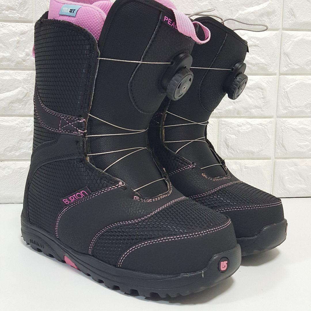 極美品 バートン レディース スノーボードブーツ PEACH BOA 黒 24