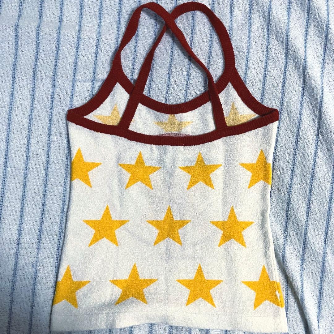 【素敵なデザイン❗️】90's HYSTERIC GLAMOUR 星 キャミソール