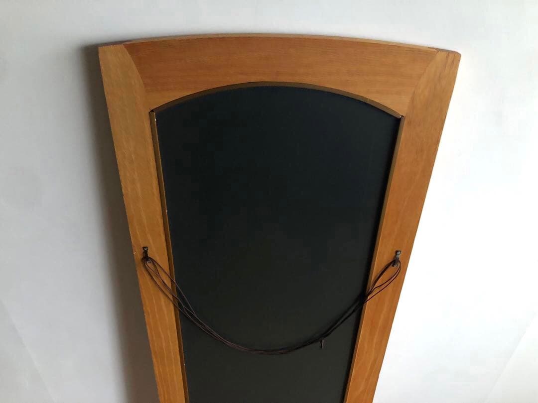 楢 オーク無垢材 縦長 ウォールミラー 壁掛け鏡 姿見 北欧ヴィンテージ