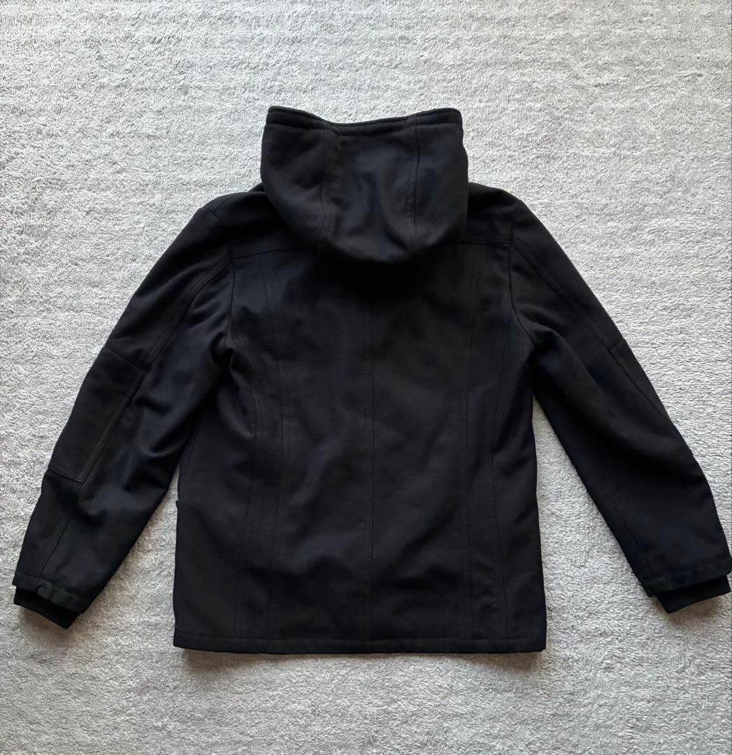 EMPORIO ARMANI 黒 フード付きウールジャケット