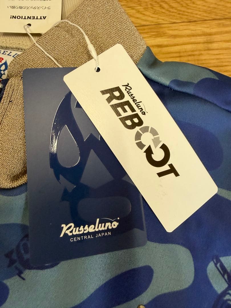 新品正規品【RUSSELUNO/4】スカジャン風ジャケット裏起毛フリースルチャ
