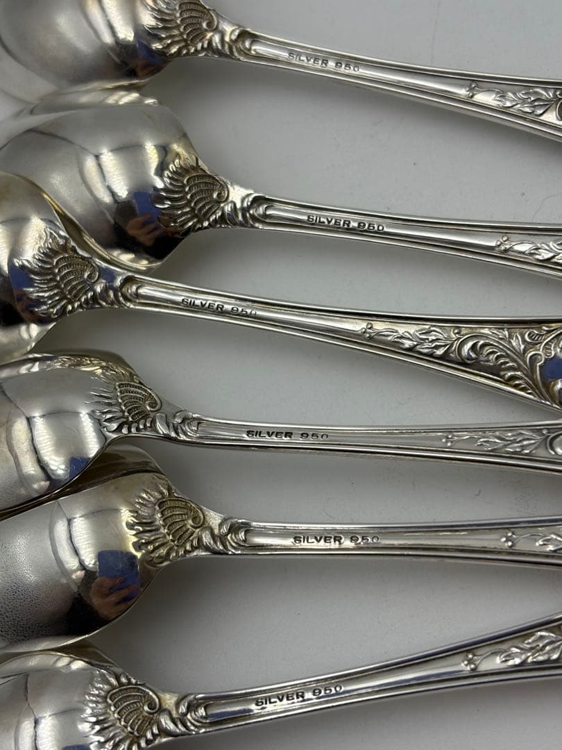 カラトリー SILVER950 ６点セット刻印有 MITSUKOSHI