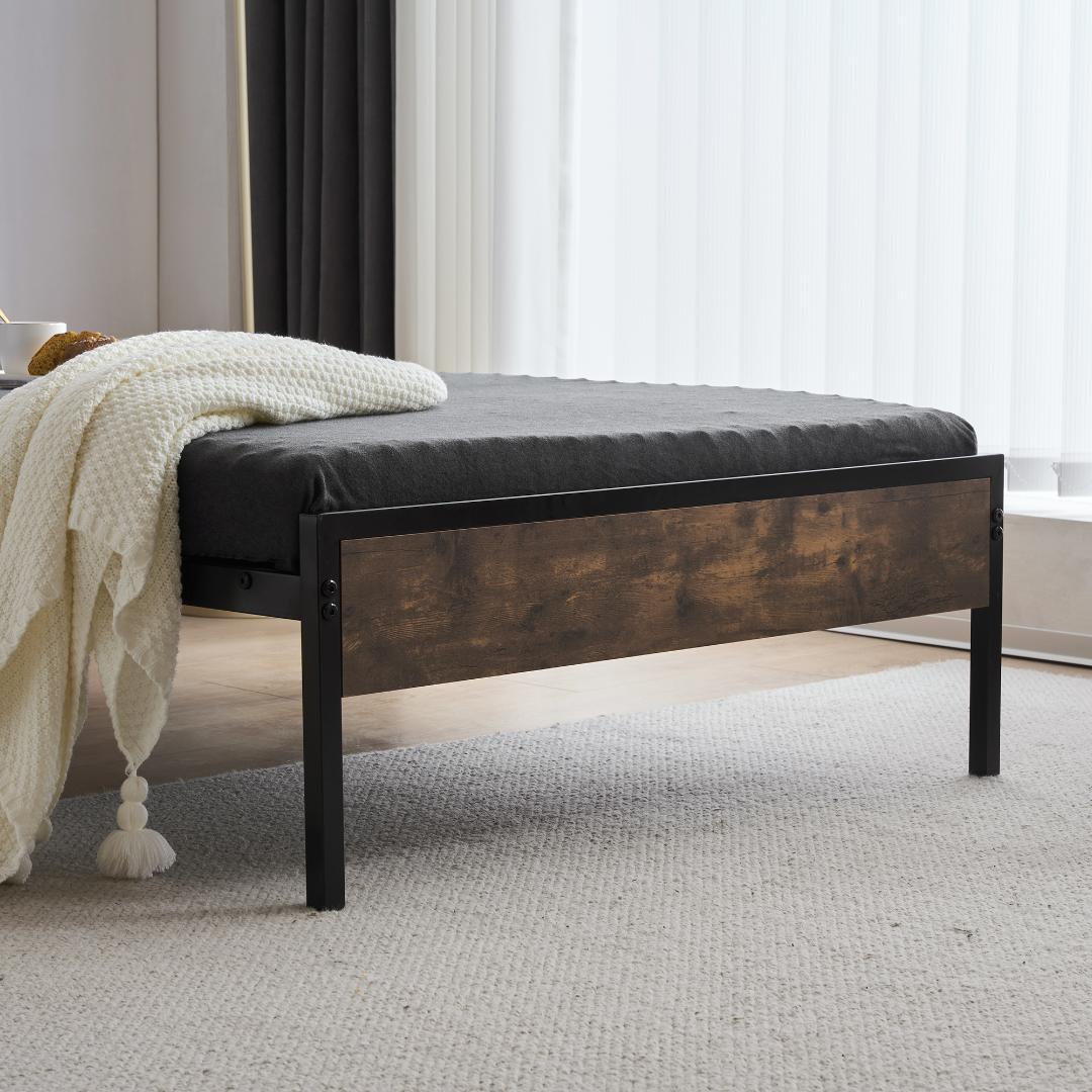 ベッドフレーム「シングル・S」ベッド コンセント付きBlack