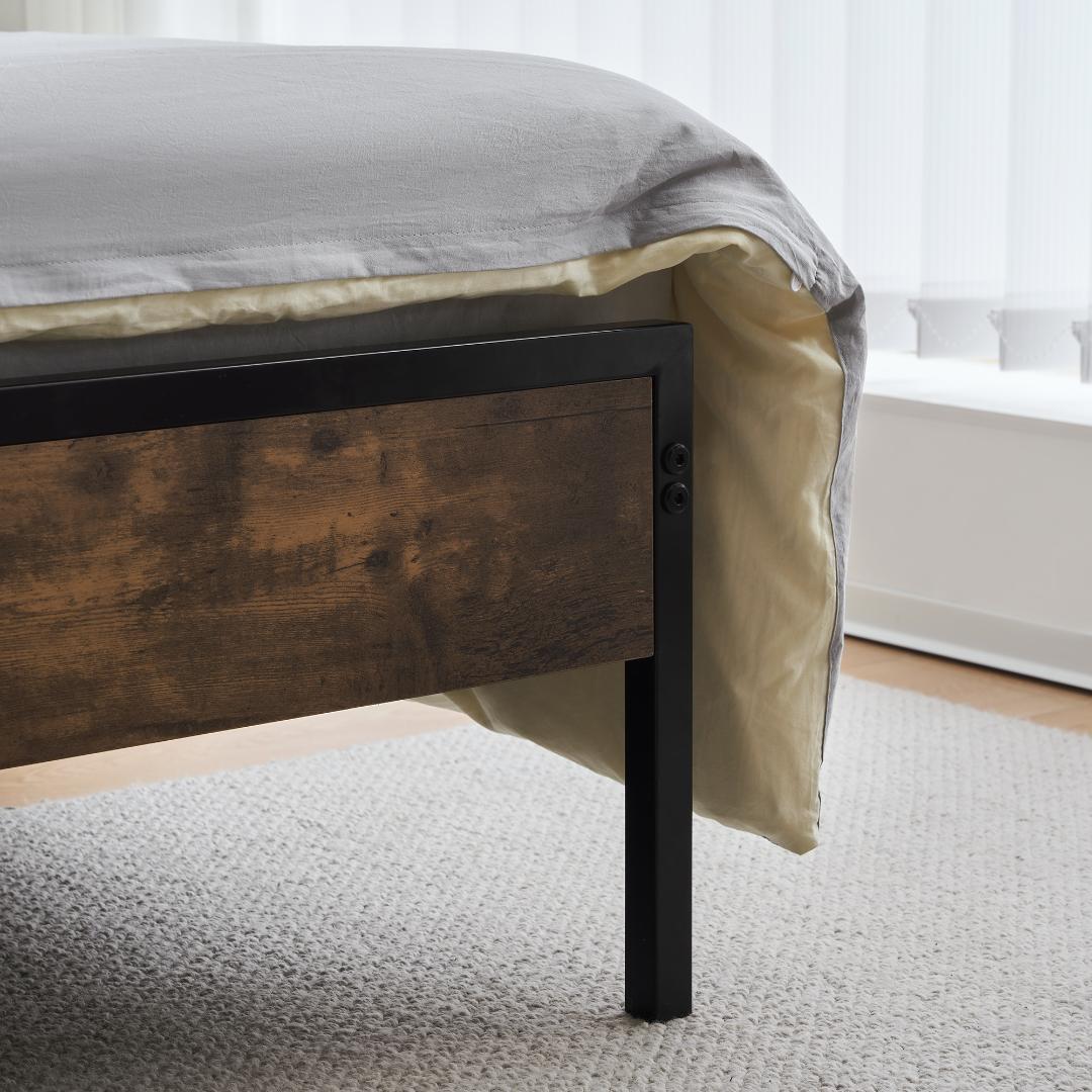 ベッドフレーム「シングル・S」ベッド コンセント付きBlack