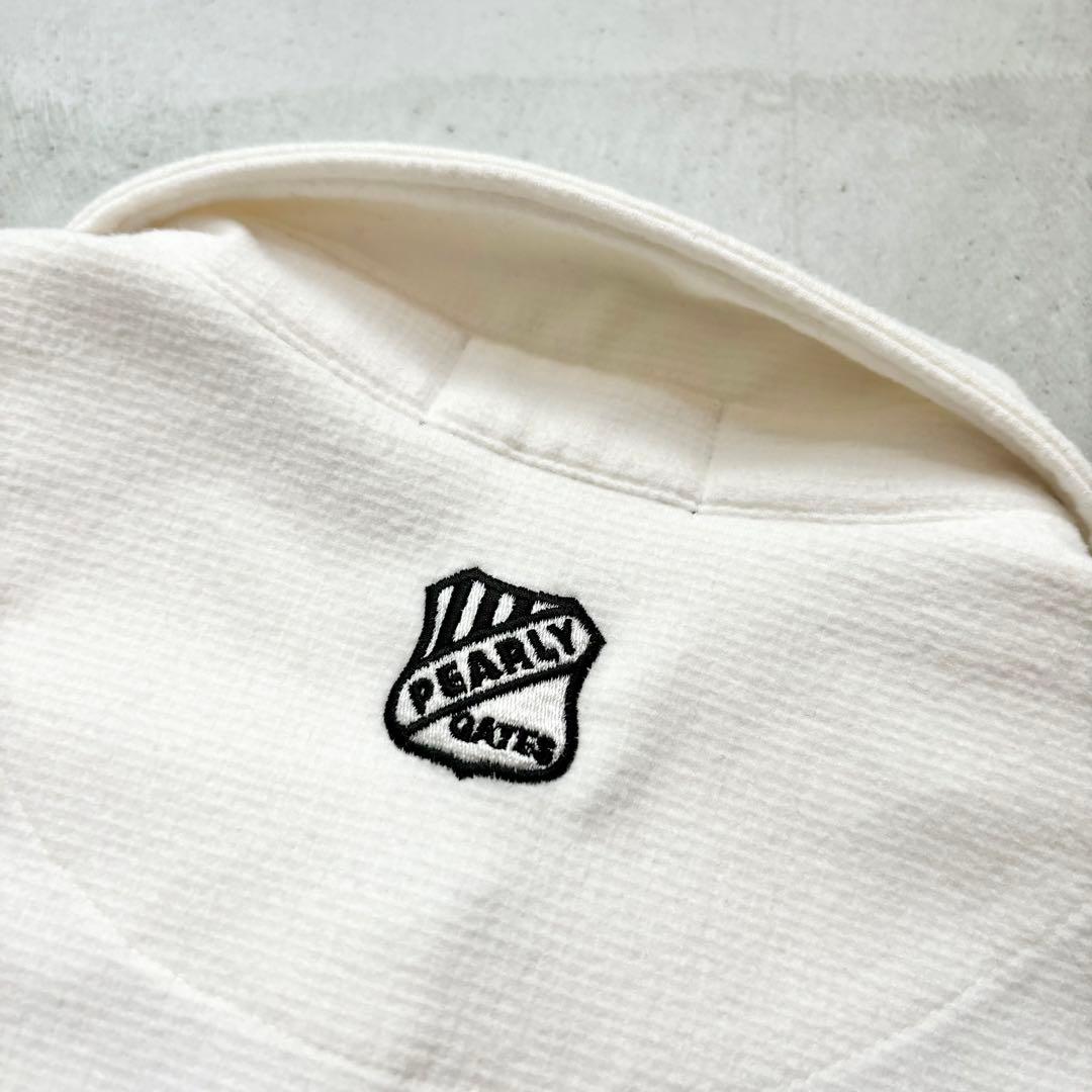 PEARLY GATES 韓国パーリーゲイツ 長袖シャツ ロゴチャーム 刺繍 0
