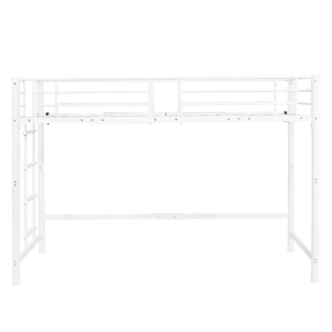 【高さ140cm】システムベッド 　耐荷重150kg　スチール 　WHITE