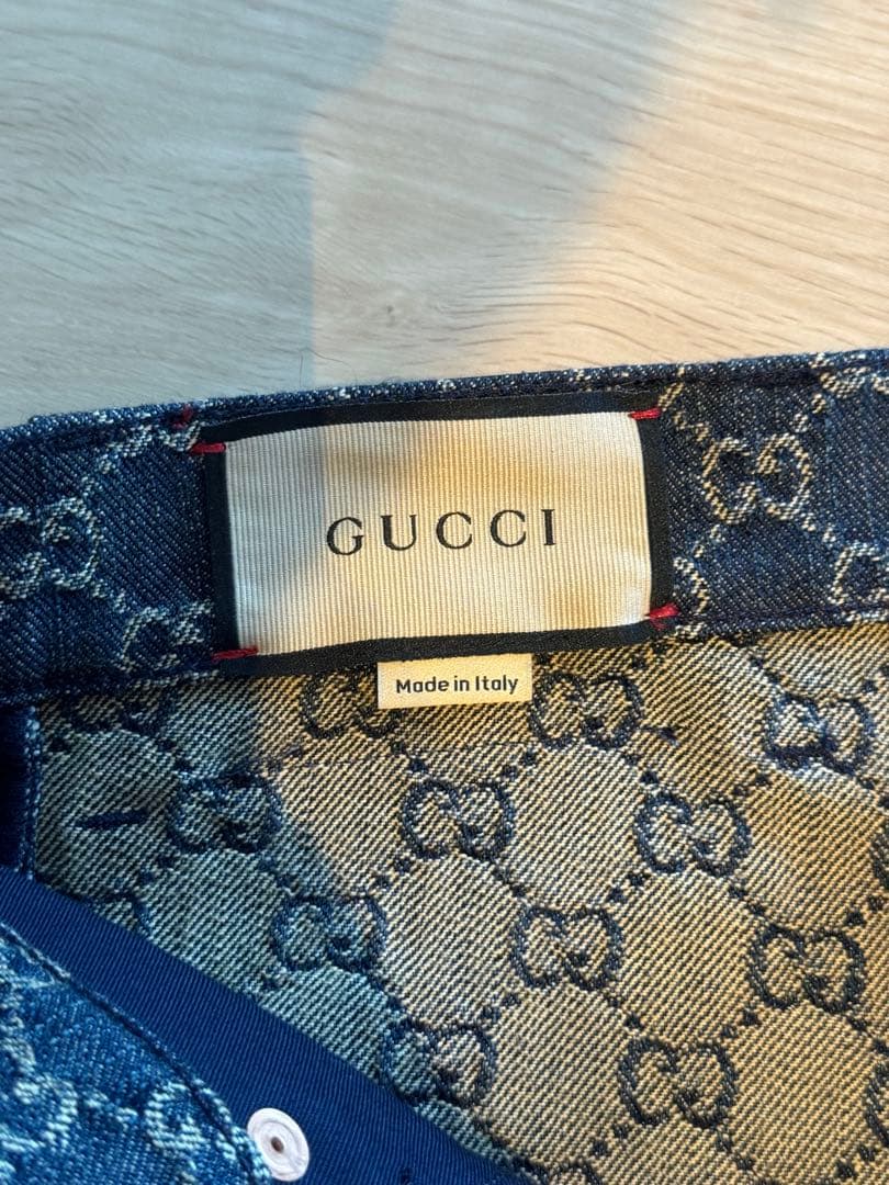 【早い者勝ち】 GUCCI GGパターン デニムパンツ