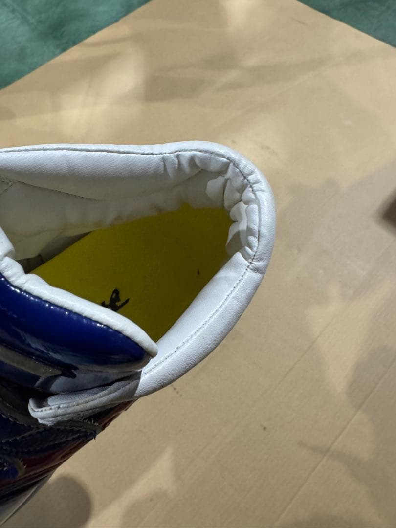 (オーダー品)Mizuno グローバルエリートト青/白/赤(美品)ネーム入り