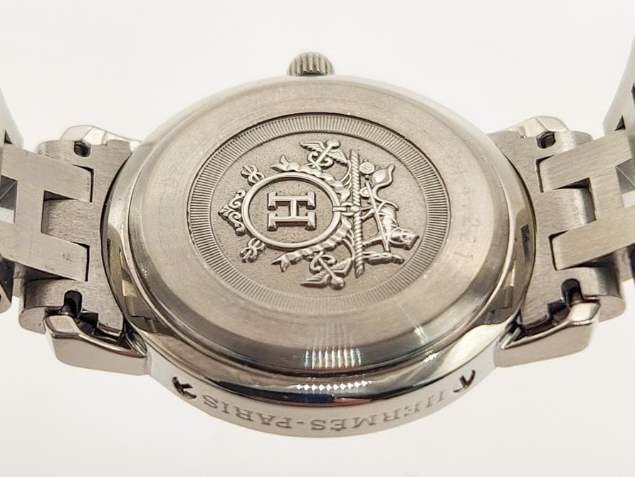 HERMES エルメス　クリッパーナクレ　 WhiteシェルDial 065