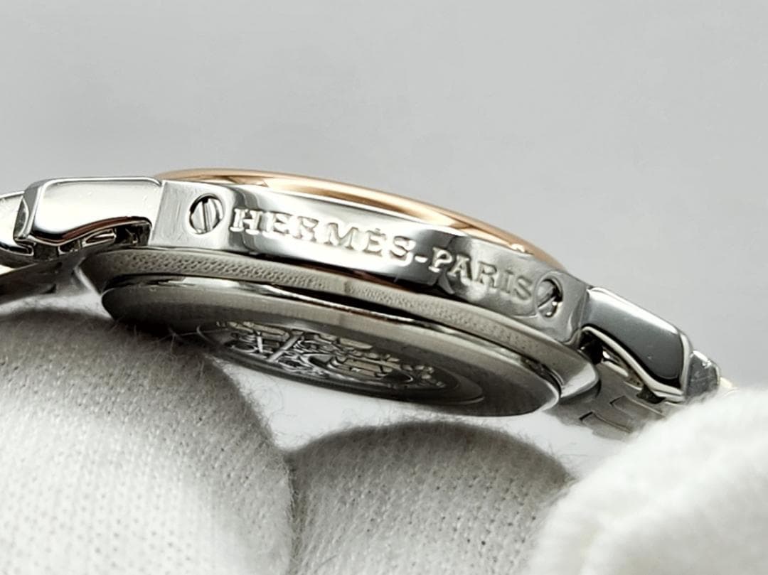 HERMES エルメス　クリッパーナクレ　 WhiteシェルDial 065