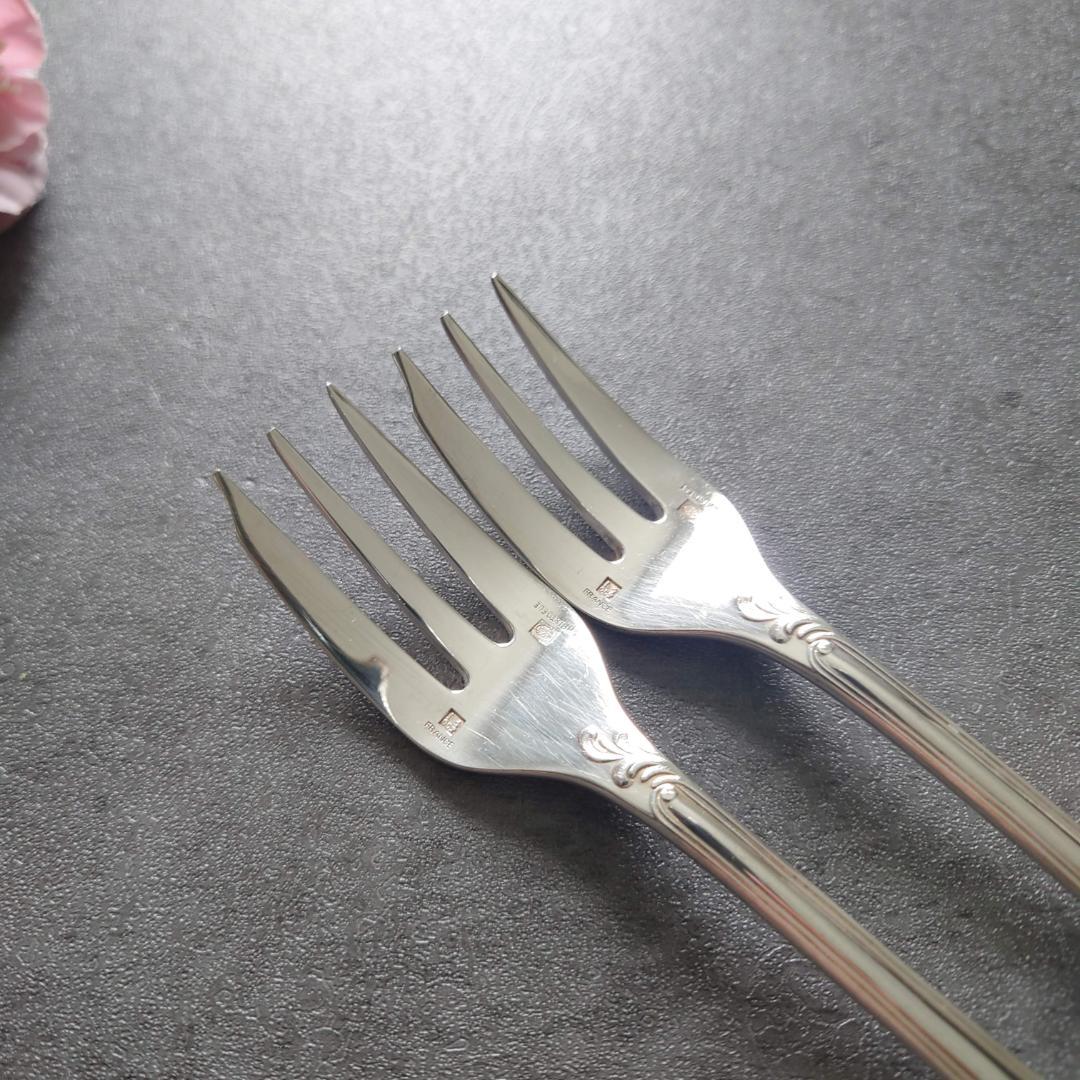 美品 クリストフル マルリー ケーキフォーク 2点
