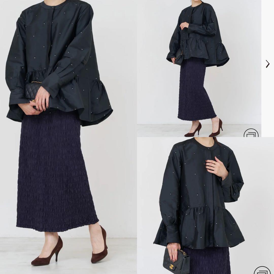 ヌキテパ Poly Dupion Zari Embroidery Blouse