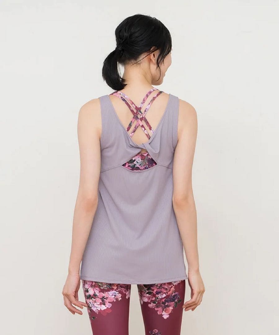 SUKALA フルオブフラワー セパレートタンク クロスブラトップ レギンス S