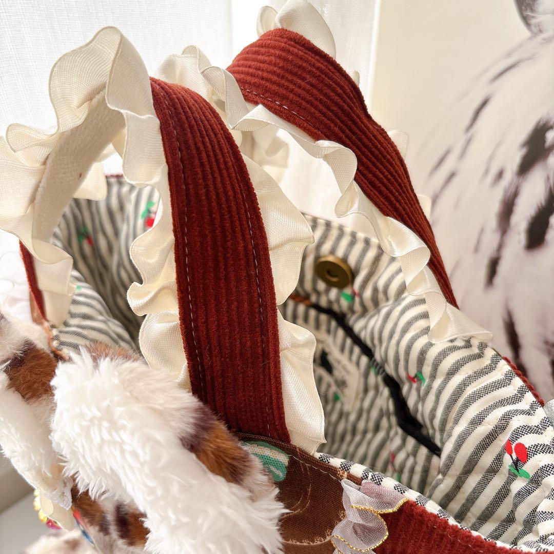 黒*こ様 【季節限定】コヤンイサムチョン　ルミちゃん　レオパードファー　バック