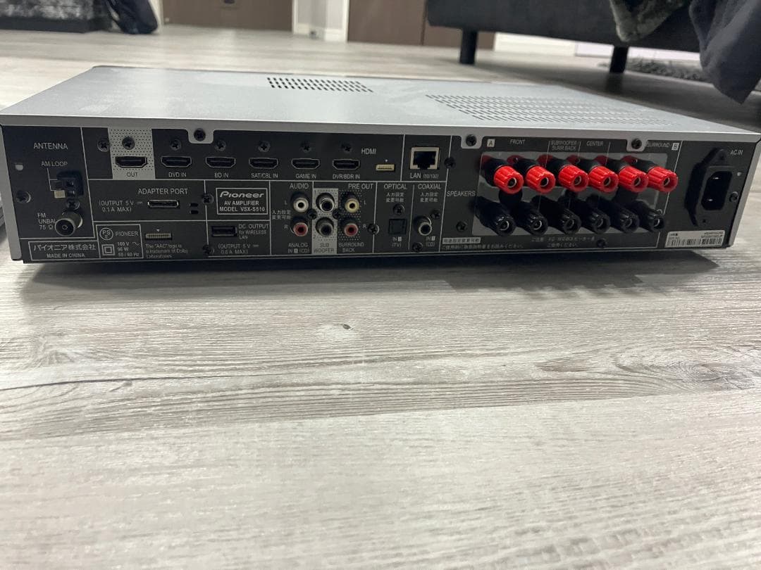 【美品】Pioneer VSX-S510 AVアンプ 本体 動作確認済