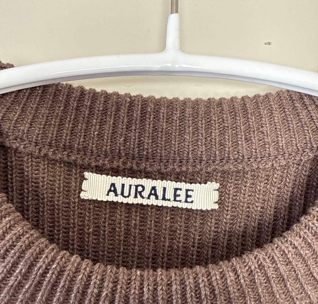 トップス 24AW AURALEE SUPER FINE WOOL RIB KNIT PO