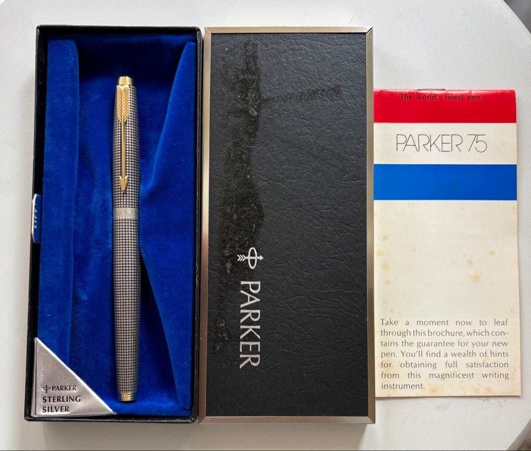 Parker75Ciseleスターリングシルバー14K USA(箱付き)