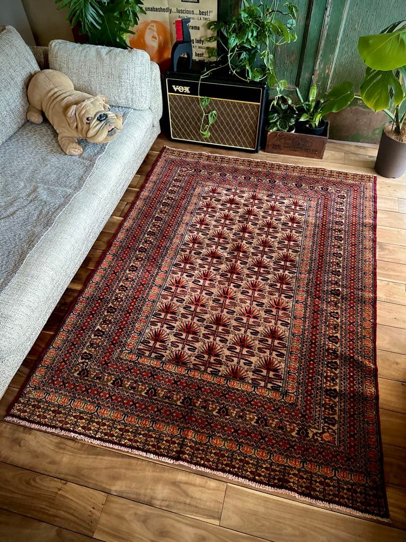 トライバルラグ　ヴィンテージラグ　アフガンラグ　バルーチ族　プリミティブアート