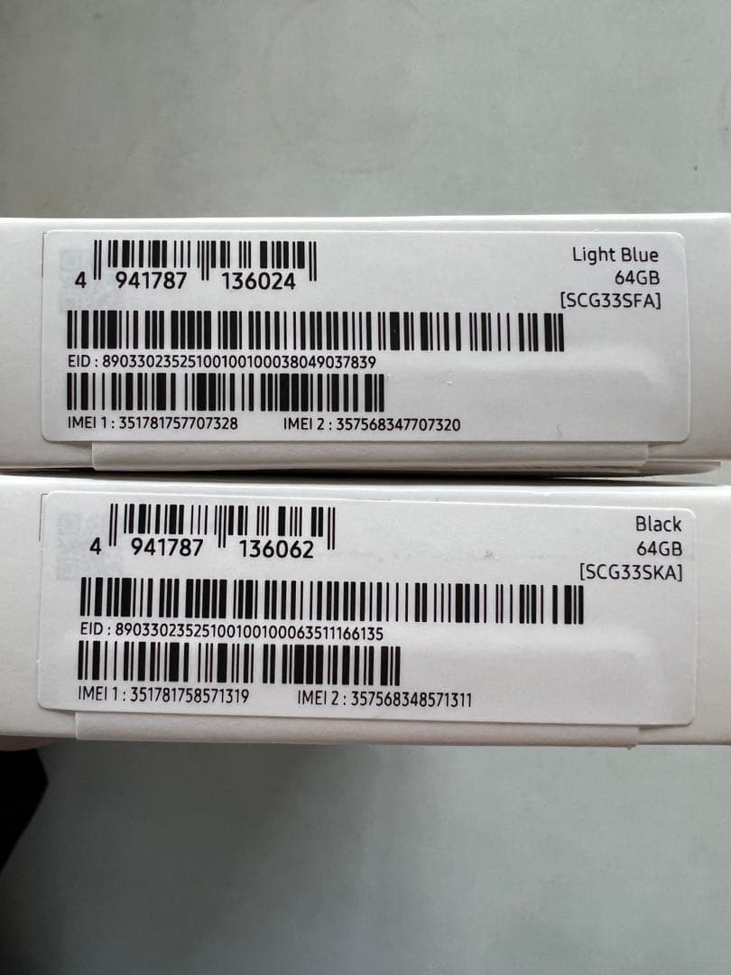 み*ん様 GALAXY A25 5G 64GB 2台セット　ライトブルー/ブラッ