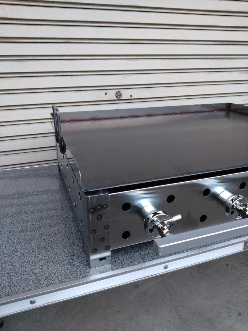 新品 ６ミリ鉄板 プロパン ガス グリドル 持ち手付 鉄板焼き器 お好み焼きそば