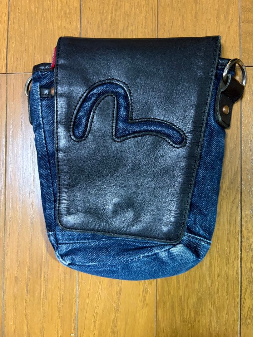 EVISU／デニム×レザー／ミニショルダー／バッグ／希少