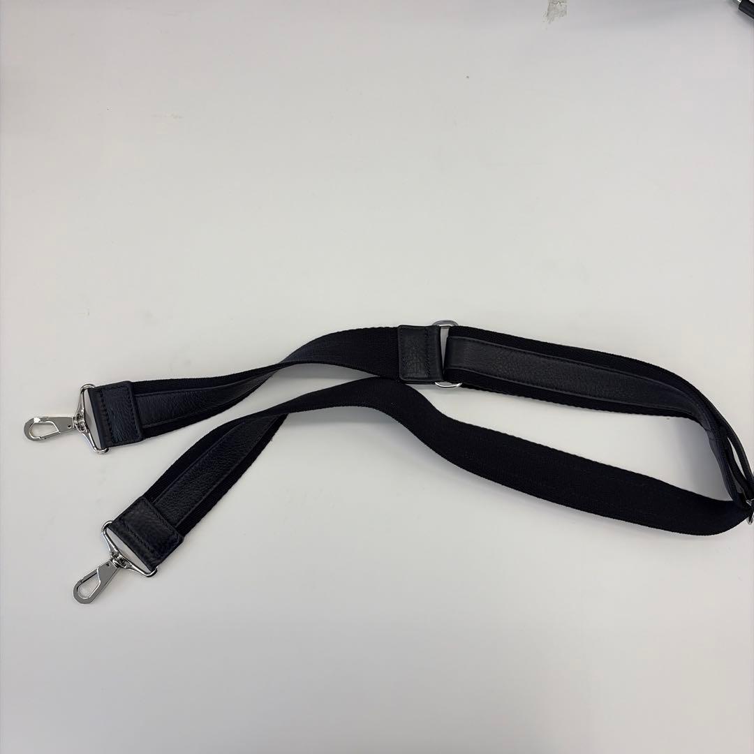 Maiden Voyageネイビー ブリーフバッグ2室タイプ　ストラップ付