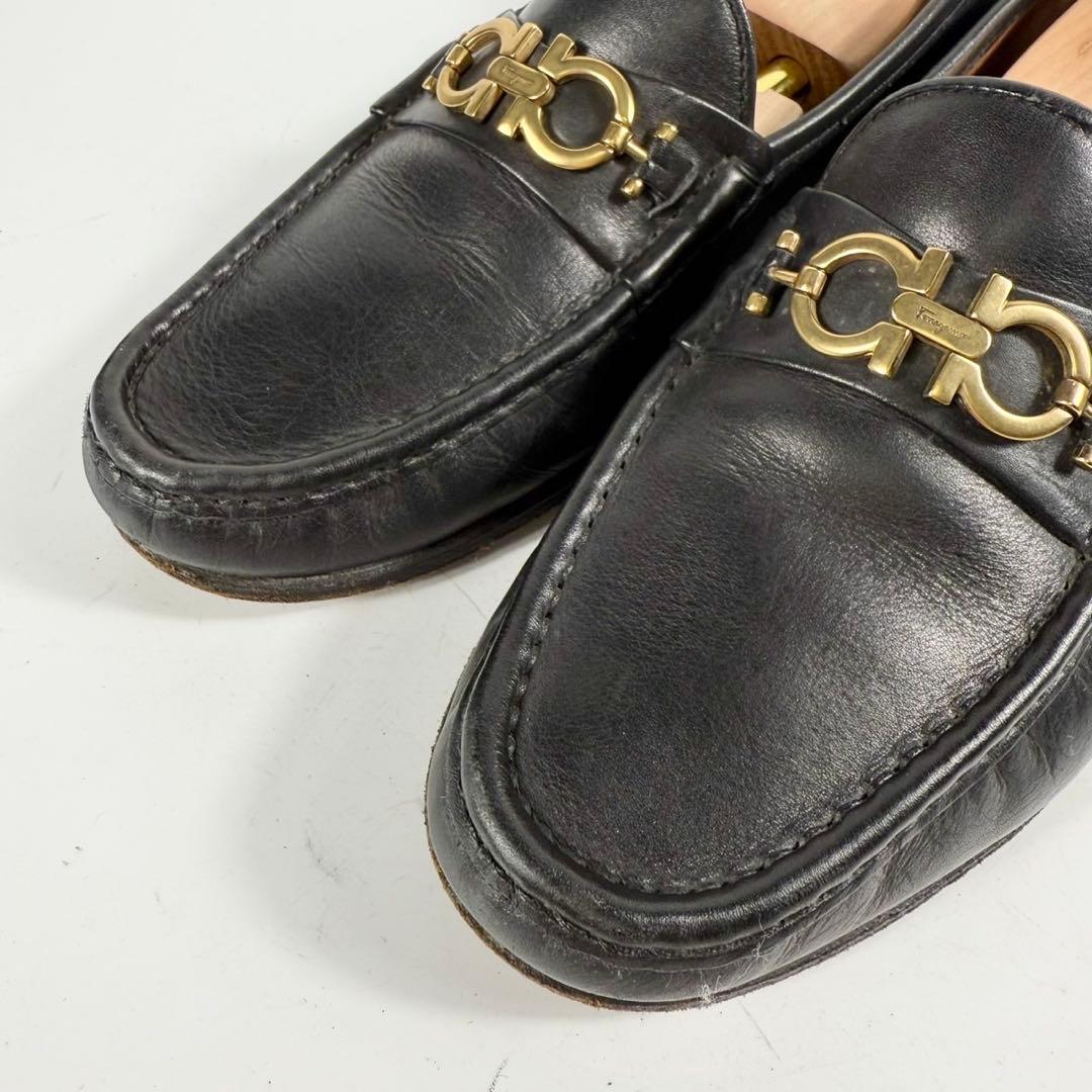 Salvatore Ferragamo フェラガモ　ガンチーニ　ローファー　黒