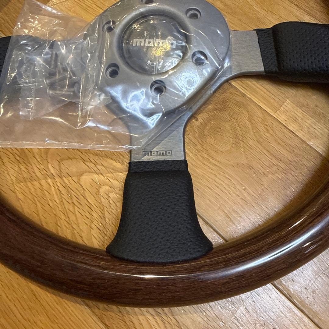 ⭐️新品⭐️MOMOステアリング ファイター レザー / ウッド (マホガニー)