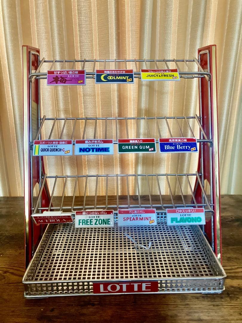 昭和レトロ　ロッテガム　商品棚　未使用　非売品　ディスプレイ　極美品