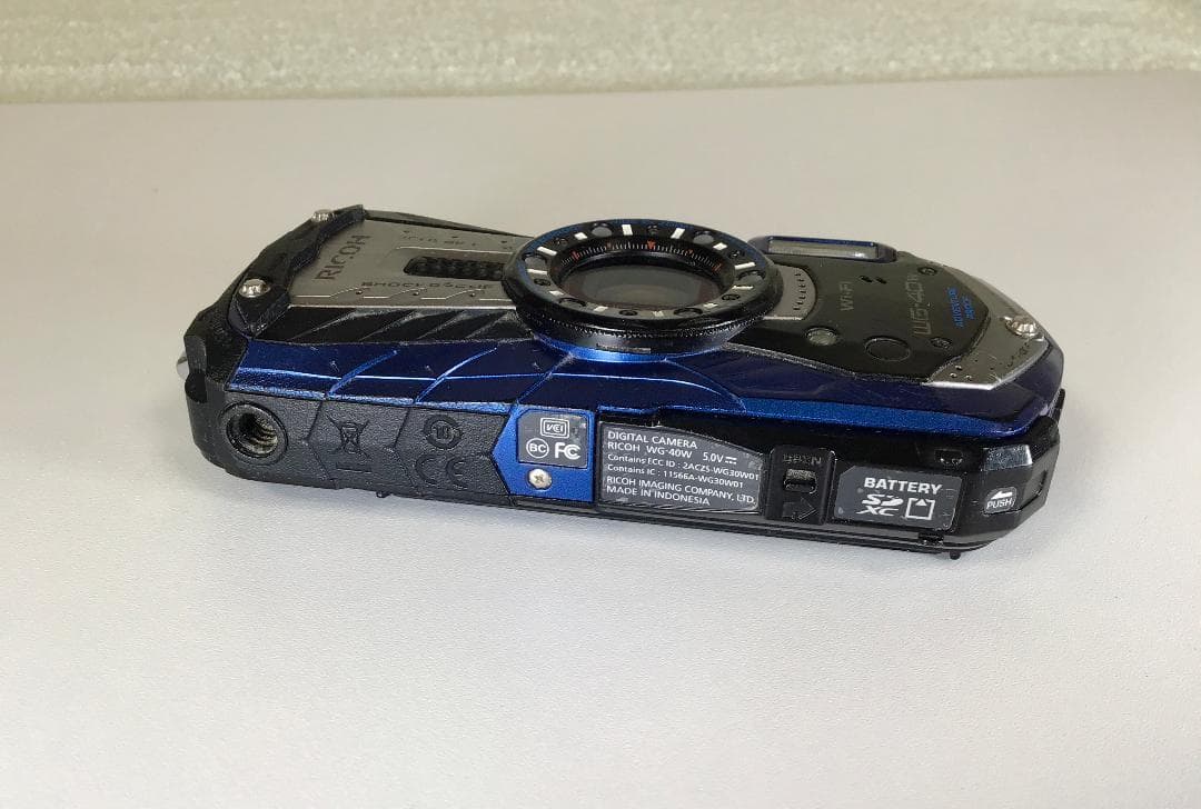 リコー RICOH WG-40W 防水デジタルカメラ ブルー