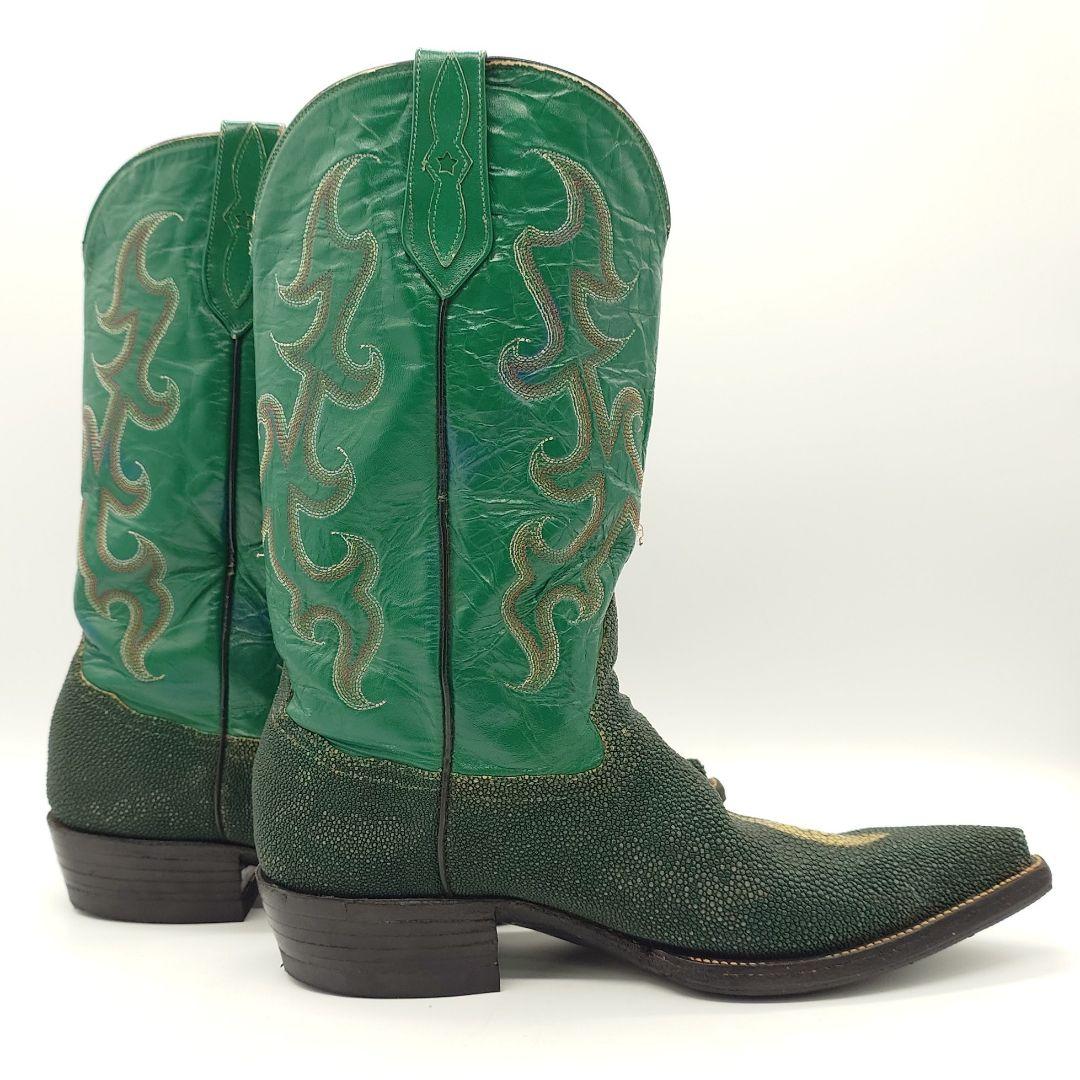 【貴重】Vintage ビンテージ スティングレイ エイ革 ウエスタンブーツ