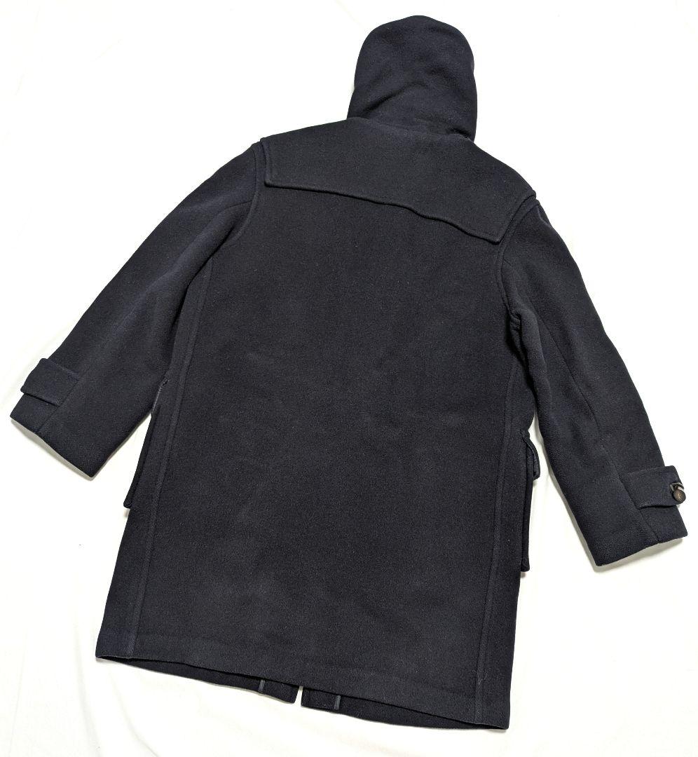 90s バーバリー ダッフルコート ネイビー ウール ノバチェック メンズXL