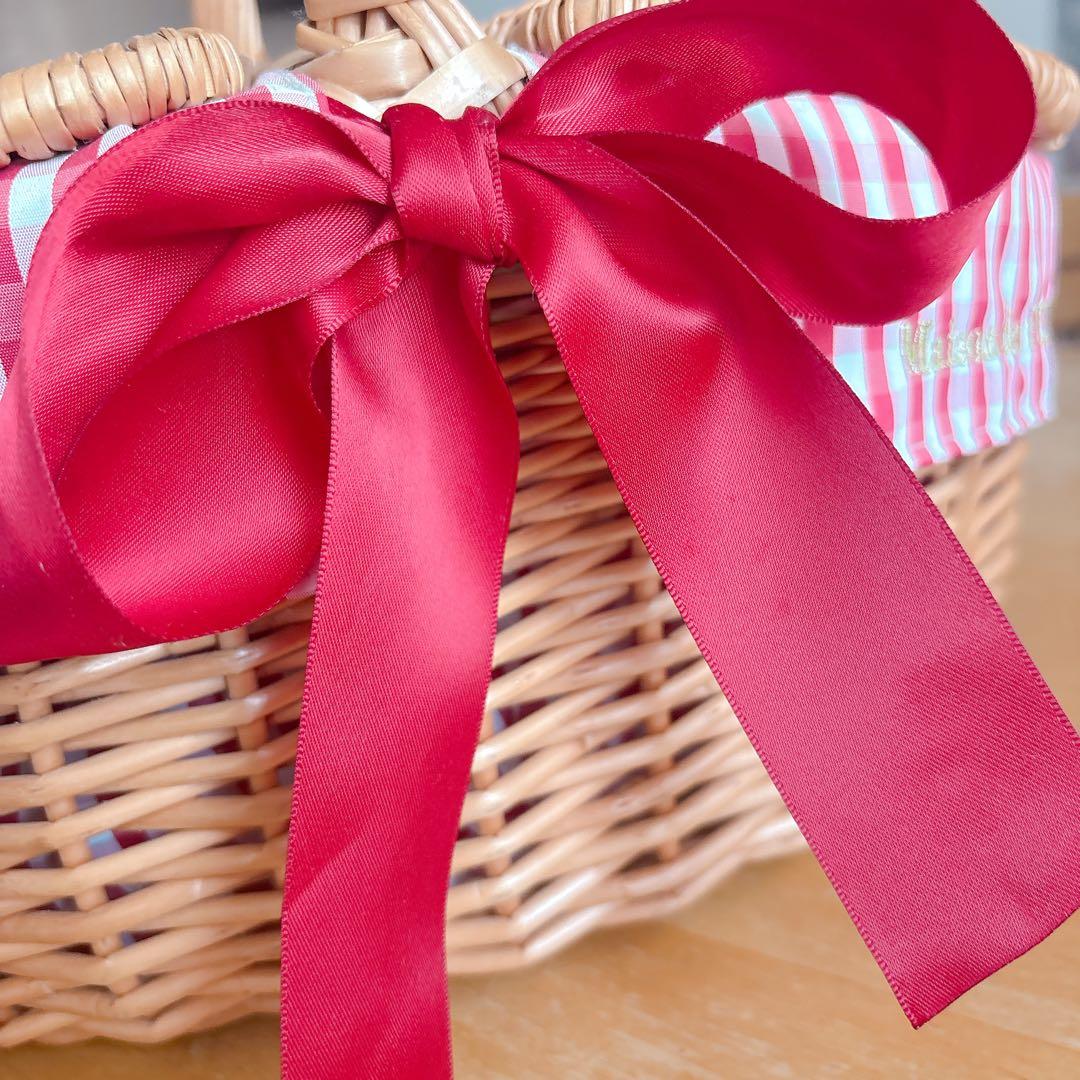 Maison de FLEUR ギンガムチェックバスケット